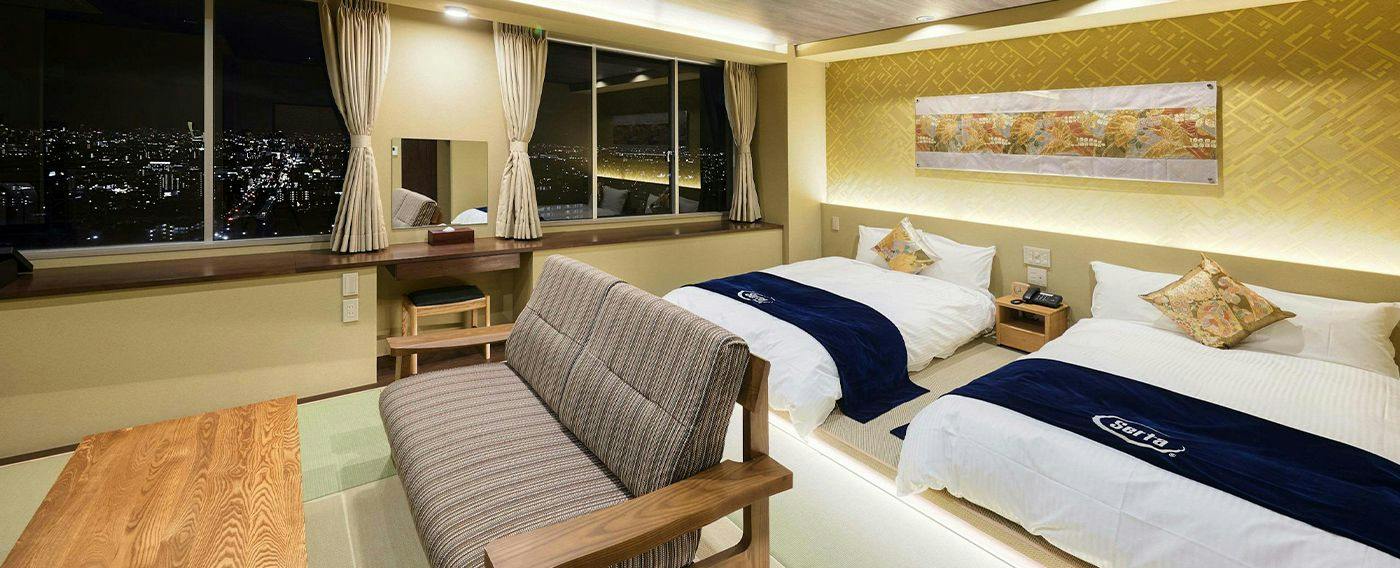 Hotel Seiryu Japanese Spa inn with spectacular view in Osaka