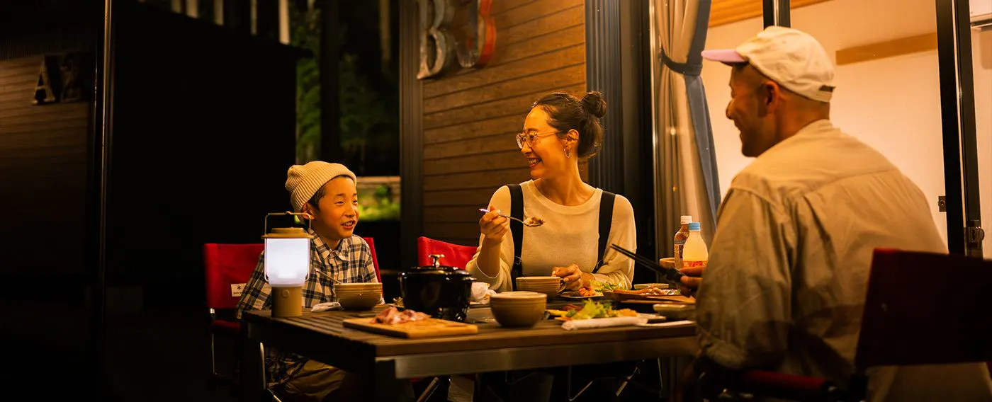 ภาพบรรยากาศการเข้าพักในยามค่ำคืน