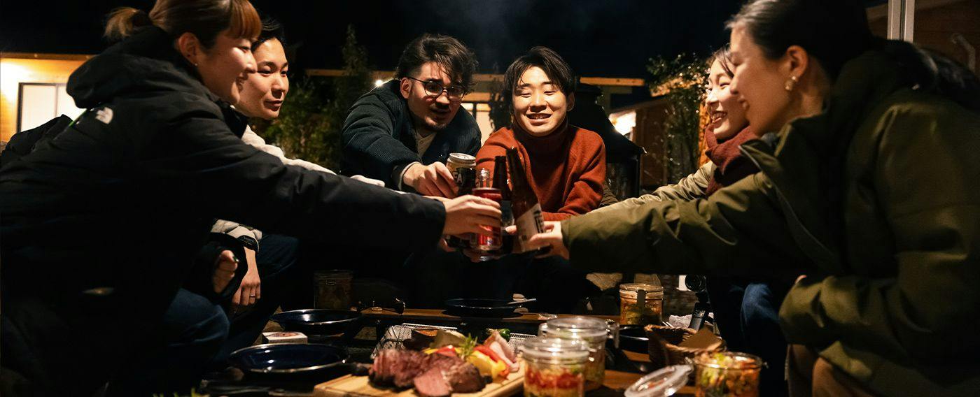 Outdoor Resort 'ETOWA KISARAZU' Surrounded by Nostalgia and Trees