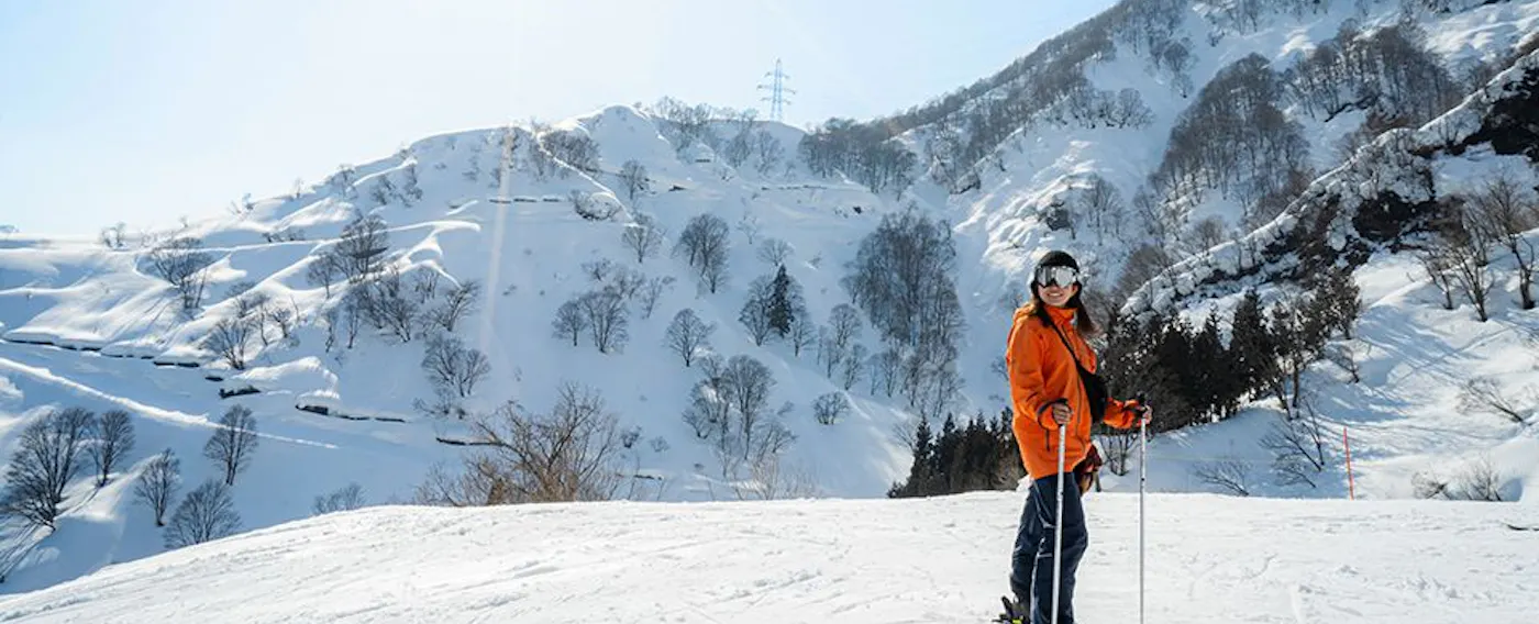 ホテル直通のスキー専用ゲレンデ