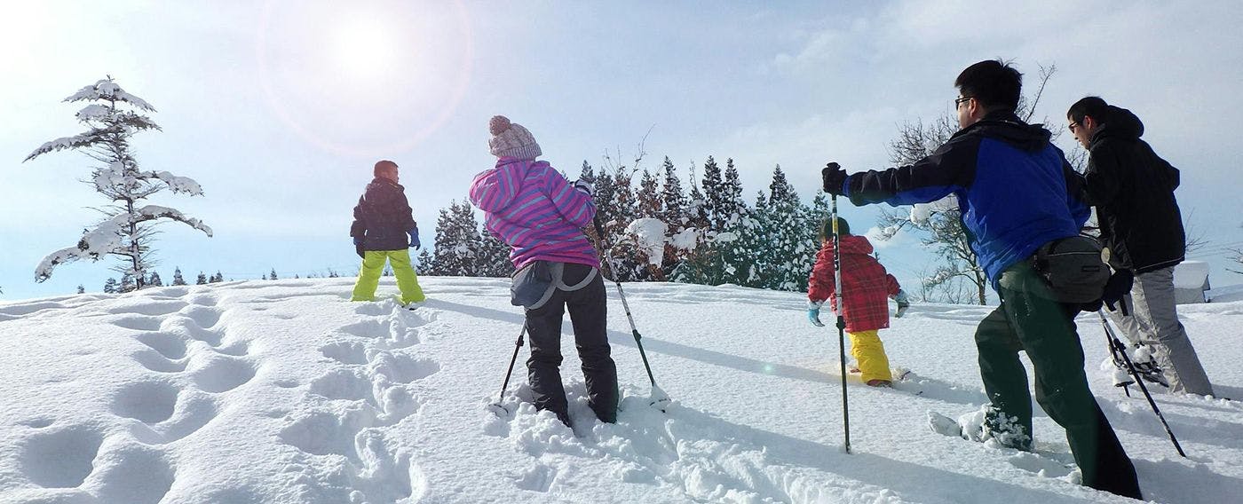 Wear Western-style snowshoes and step into a winter wonderland (Paid/Reservation Required)