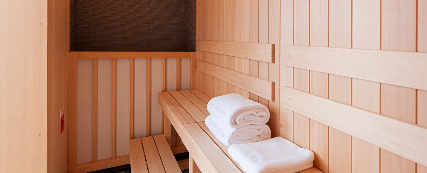 ห้องพักทุกห้องมีซาวน่าส่วนตัว