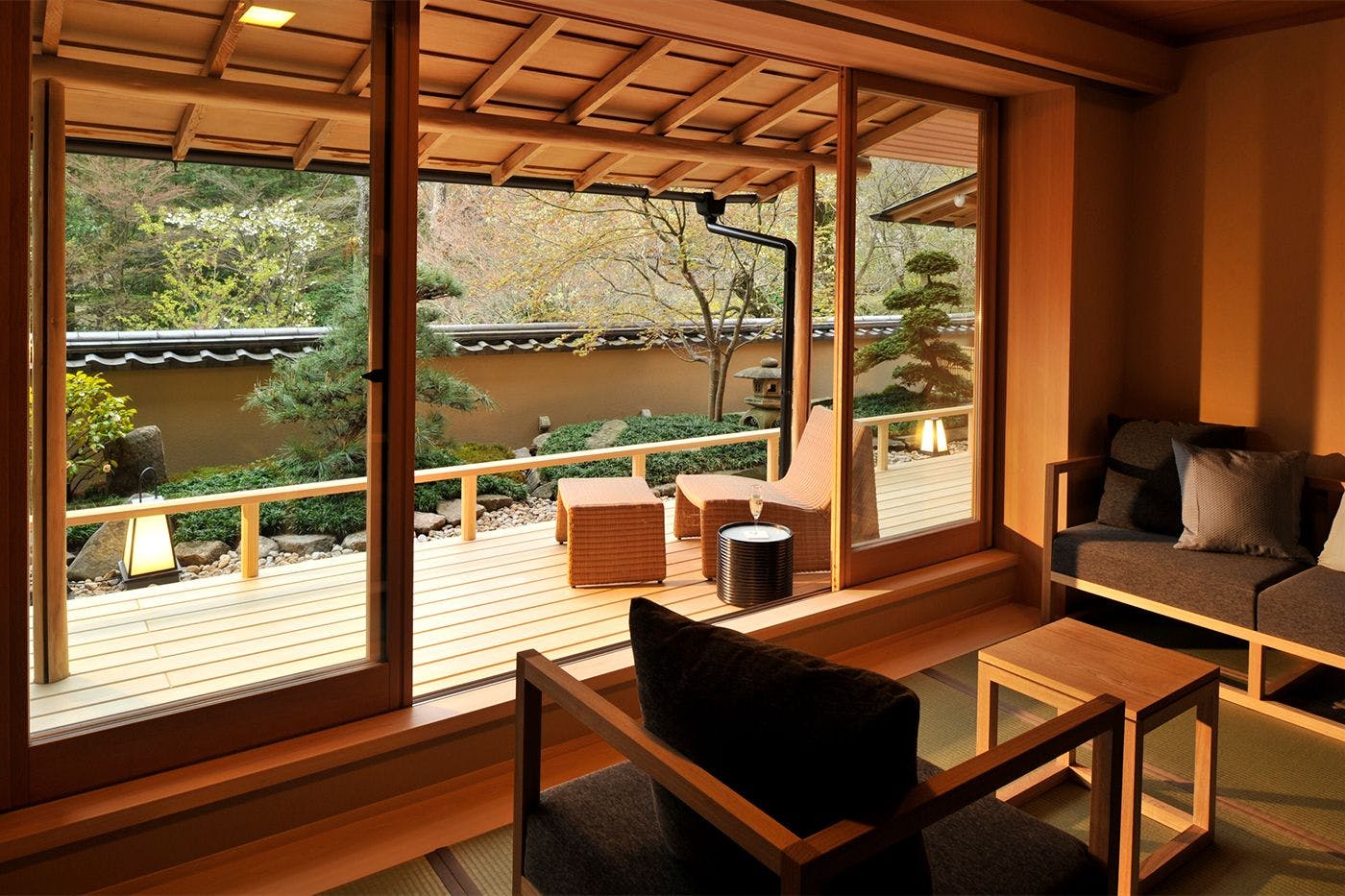 Kamar Suite VIP “Ajisai・Rindou” dengan Pemandian Hinoki Berpemandangan