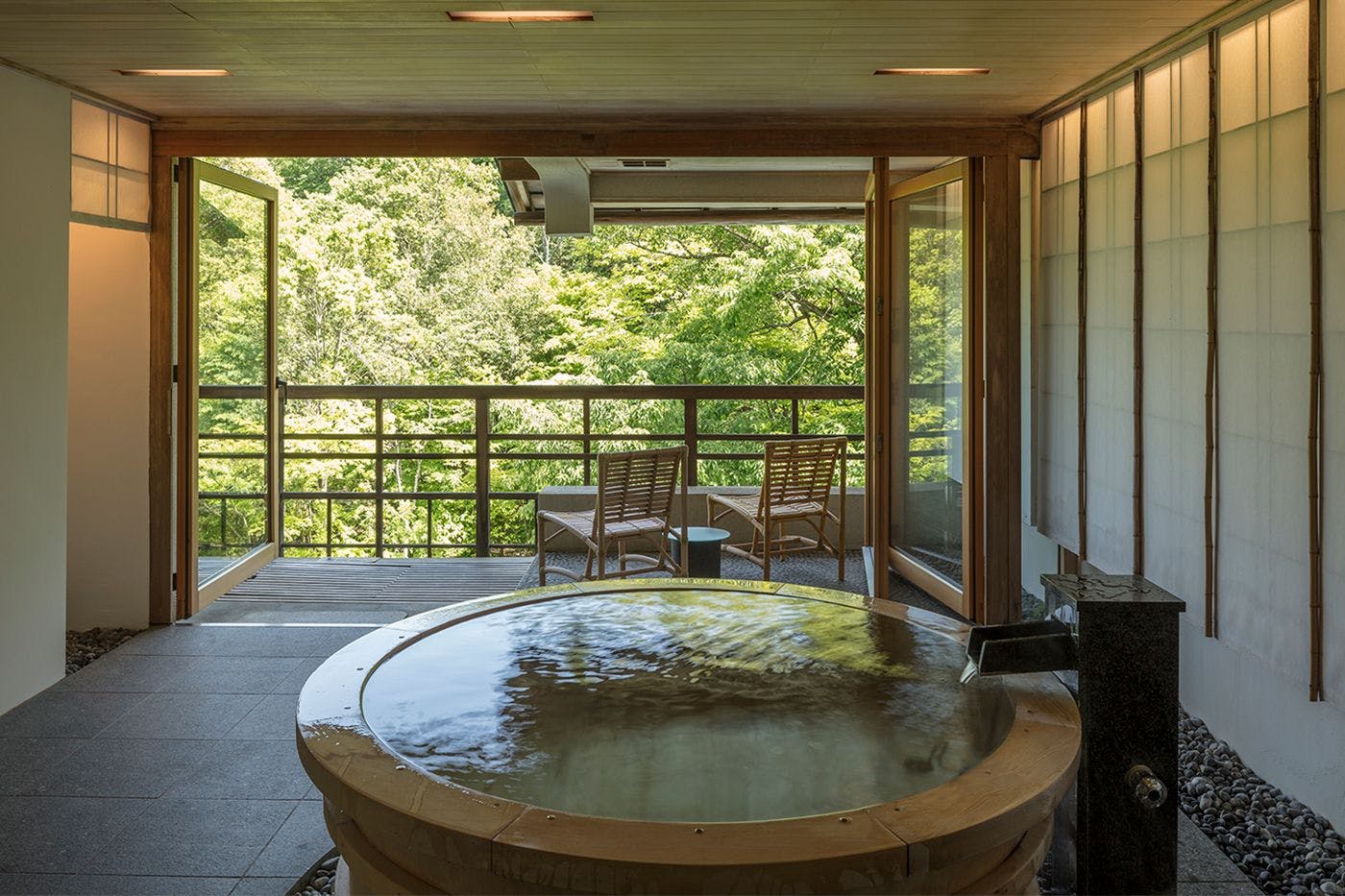 Suite VIP dengan pemandian hinoki berpanorama “Yamabuki・Suzuran”