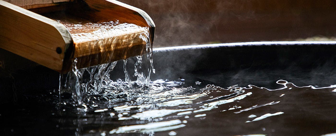 自慢の強羅温泉：単純温泉（弱アルカリ性／低張性温泉）