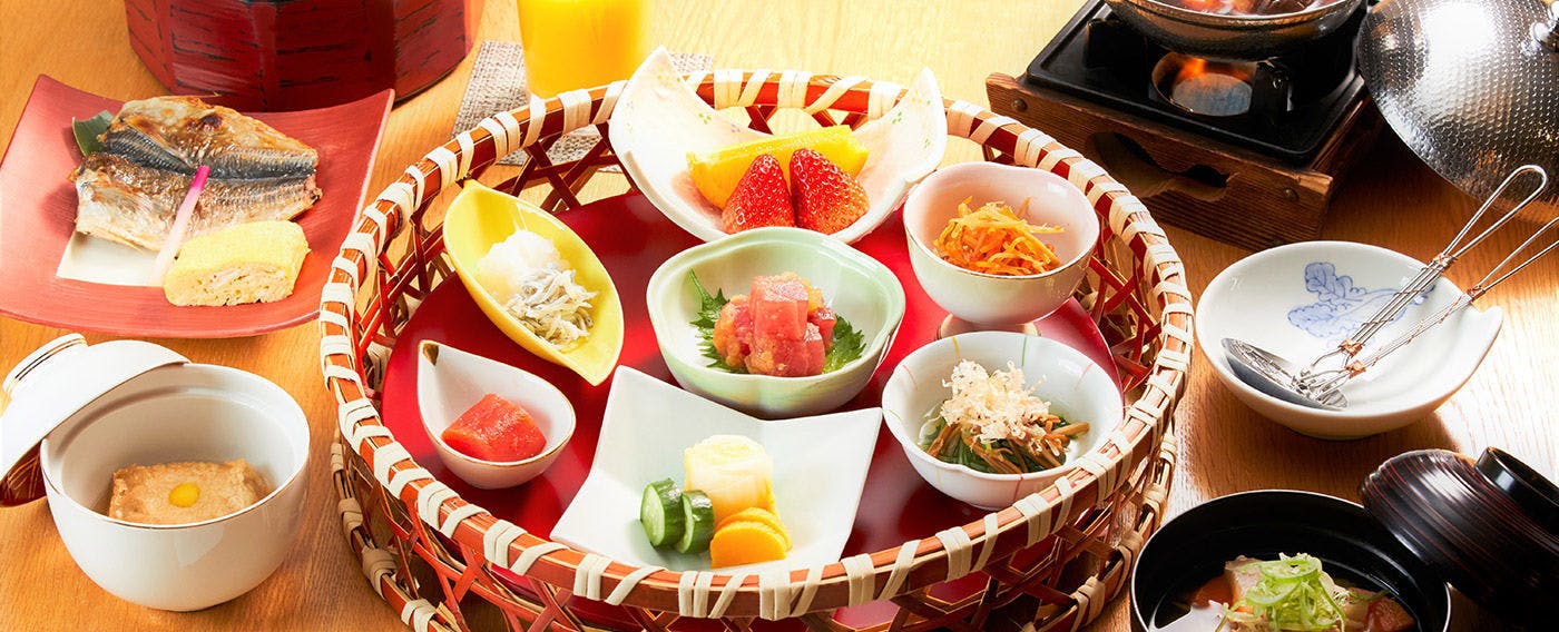 【ご朝食】箱根は海も山も近く、多様な料理に舌鼓を