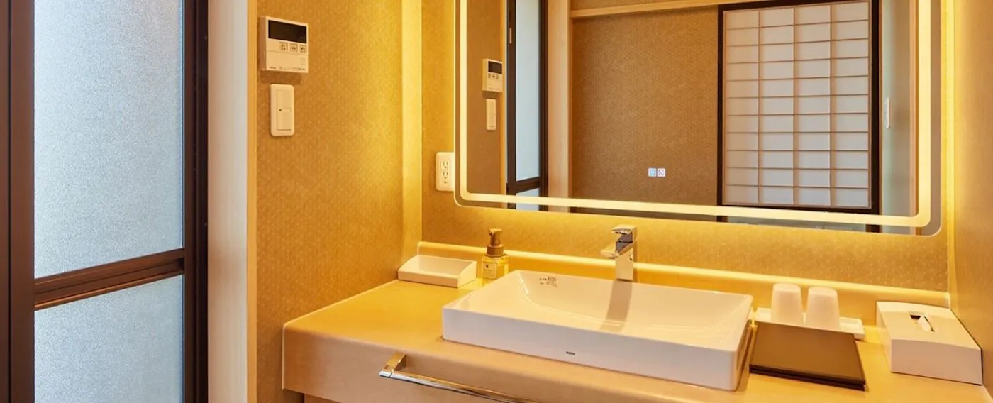 Bilik Khas dengan Onsen Terbuka dan Sinki