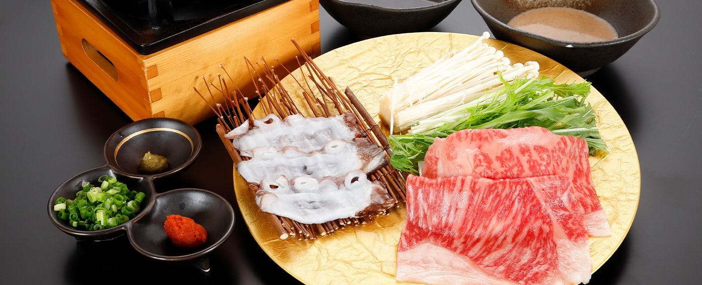 ชิตะบีฟเซอร์ลอยน์และชาบูปลาหมึก