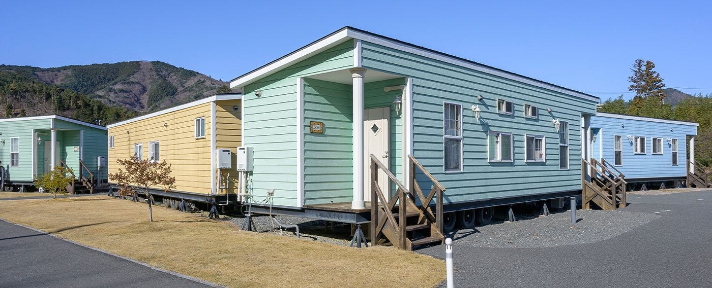 Rumah trailer mandiri - Tampak luar