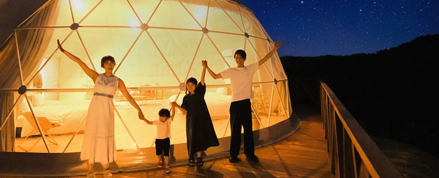 대형 글램핑 돔 텐트