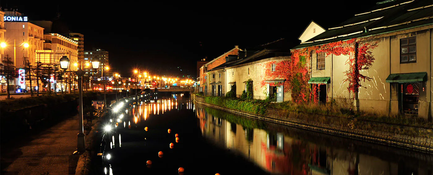 小樽運河、煉瓦造りの倉庫