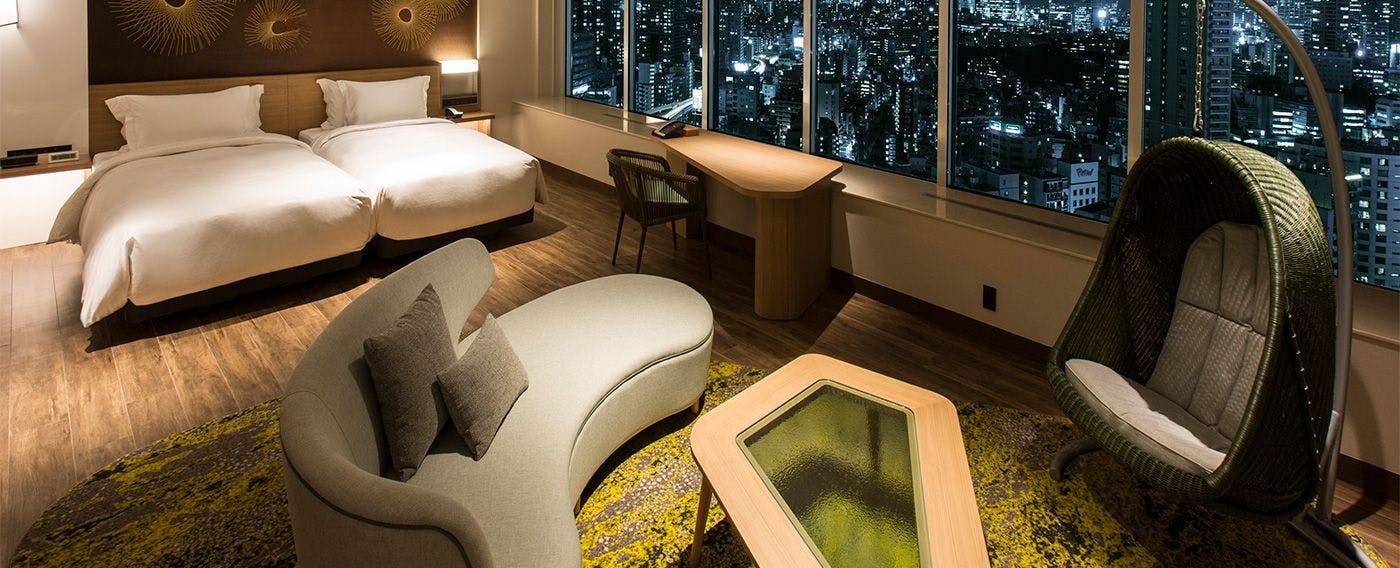 東京×スイートルームが人気のホテル 夜景が自慢のお部屋