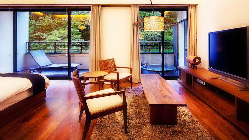 Aizu Higashiyama Onsen Suite Room with Private Open-Air Bath Hanare Matsushima Kaku