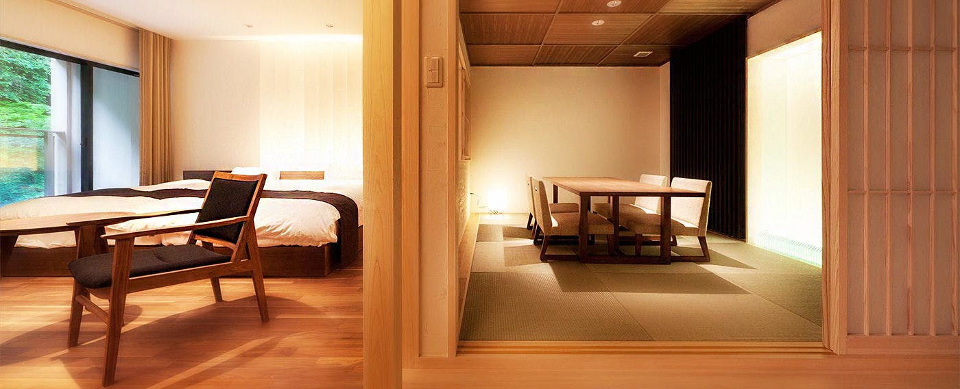 Aizu Higashiyama Onsen Suite Room with Private Open-Air Bath Hanare Matsushima Kaku