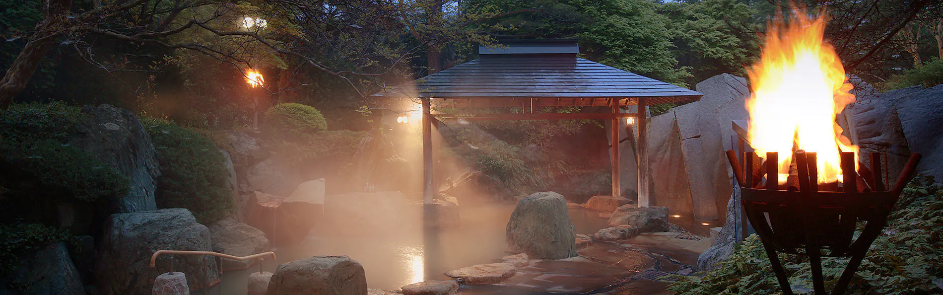仙台 秋保温泉 篝火の湯 緑水亭