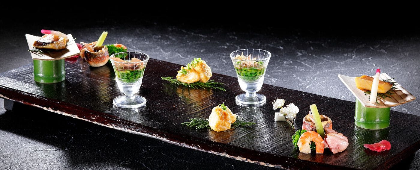 【 伊東港にて水揚げされた魚介や、伊豆半島の有機野菜 】彩り豊かな料理をお楽しみください