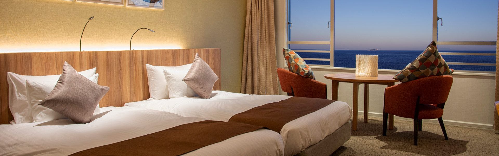 夕食はレストラン 熱海トリックアート迷宮館のバストイレ別のお部屋 送迎 無料 ありの 安く泊まれるホテル 旅館 お得に宿泊予約 Yahoo トラベル