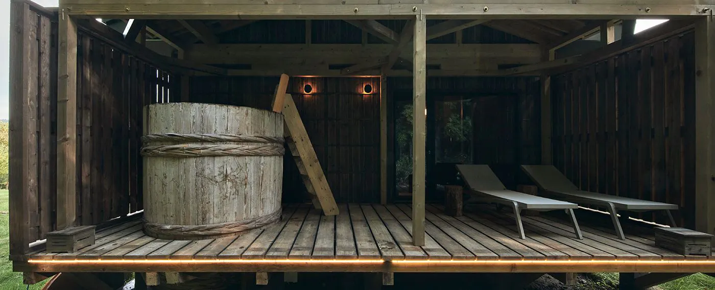 味噌樽の露天風呂