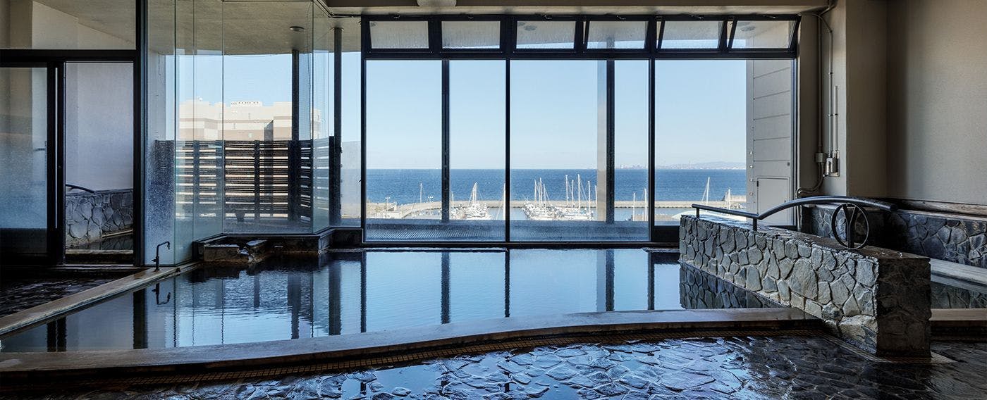 Nijo Izumi | Panoramic Public Bath (6th Floor, 20m Above Ground with a Stunning View of Beppu Bay)
