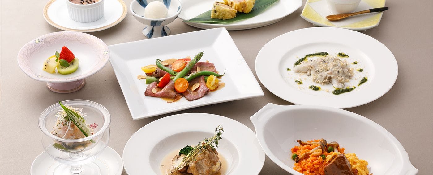 Dinner (Creative Western Kaiseki) | Enjoy Bungo Beef, Kabosu Flounder, and Steak Shiitake Mushrooms