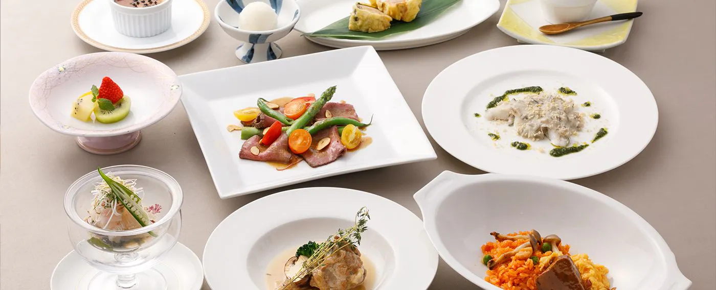 Dinner (Creative Western Kaiseki) | Enjoy Bungo Beef, Kabosu Flounder, and Steak Shiitake Mushrooms