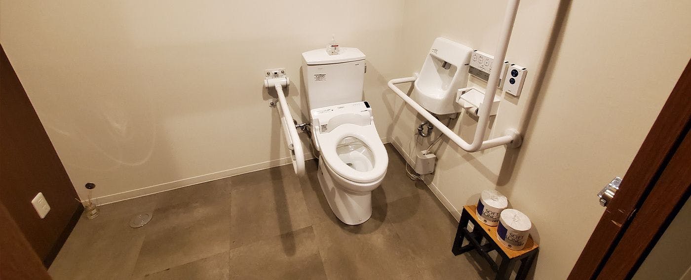 Facility｜Barrier-free restrooms on 1st, 2nd, and 8th floors
