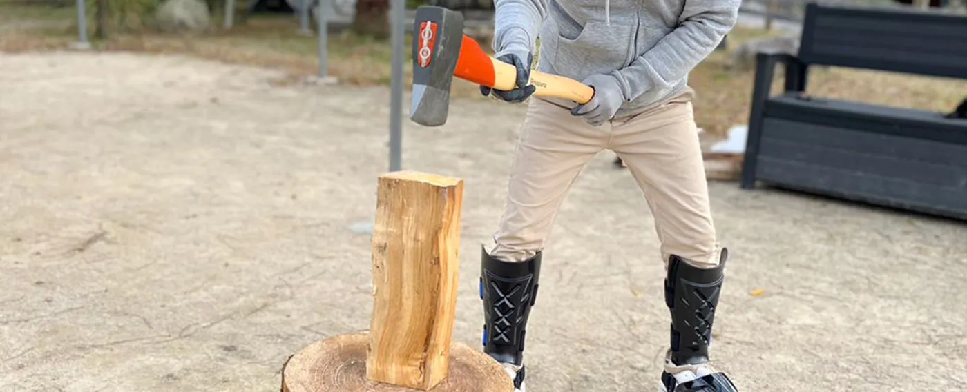 ภาพประสบการณ์การผ่าฟืน