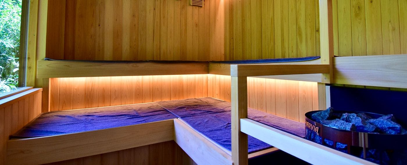 ภายในซาวน่า