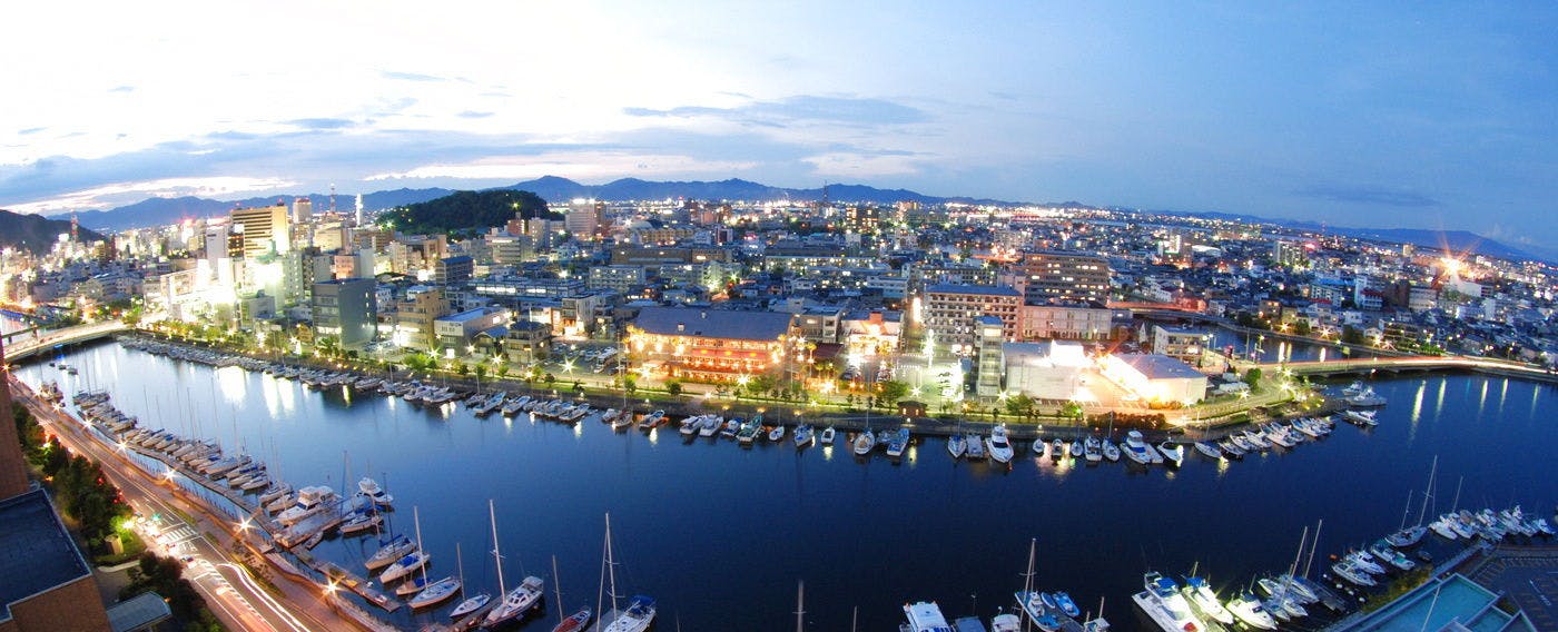 リバーサイドツインルームからの眺望