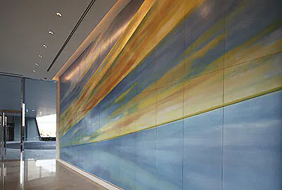  陶版レリーフ「瑞光」