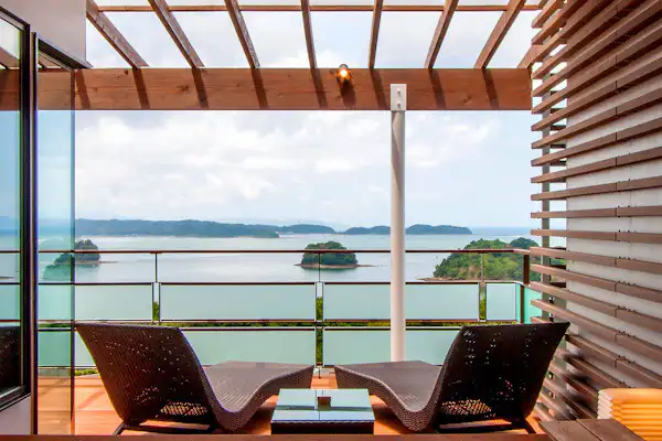 วิลลาห้องนั่งเล่นวิวพาโนรามา