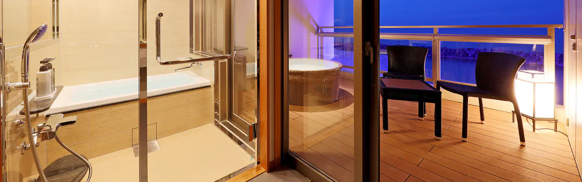 ビューバスと露天風呂