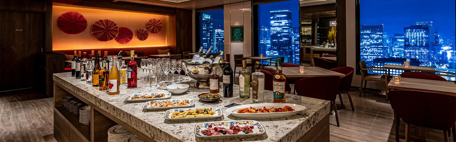 エグゼクティブラウンジのリフレッシュメント