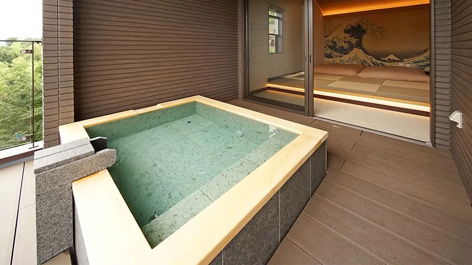 Izu Kogen Onsen Lucy Kiki: Enjoy In-Room Dining with Open-Air Bath