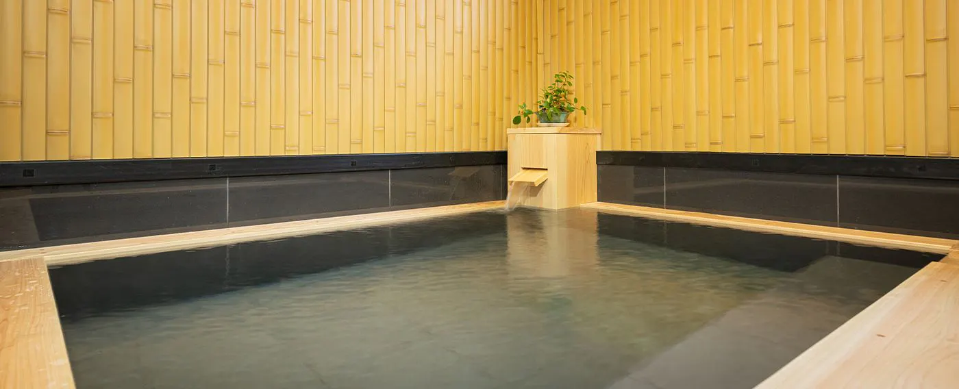 가족탕 히노키 온천.