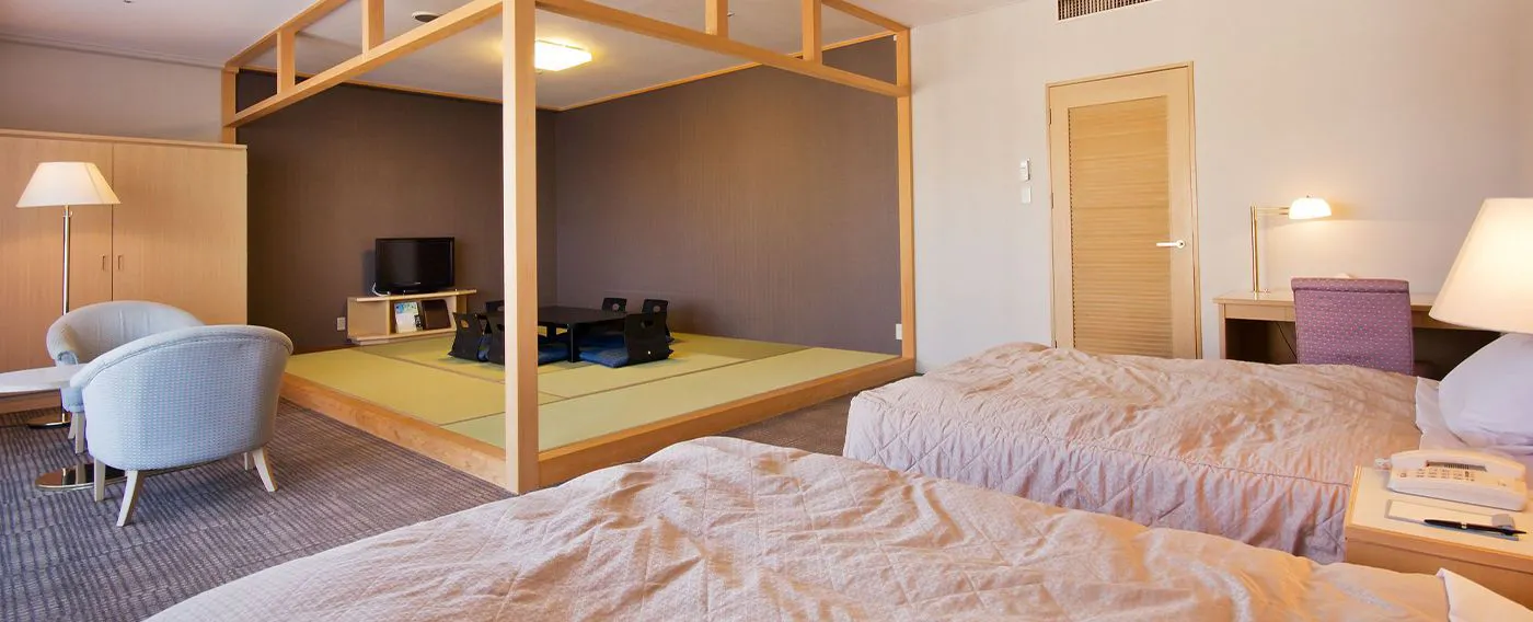 ห้องพักสไตล์ญี่ปุ่นและตะวันตก ขนาด 50 ตารางเมตร