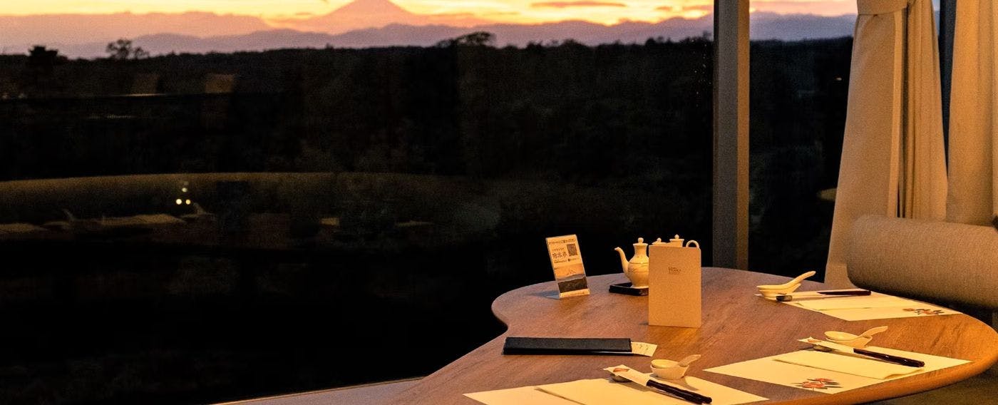 레스토랑 - 석양 풍경