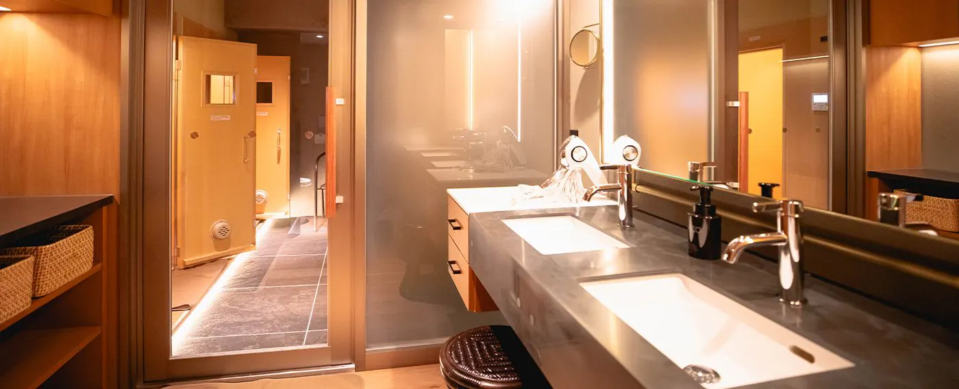 พื้นที่ล้างหน้าและเปลี่ยนเสื้อผ้า