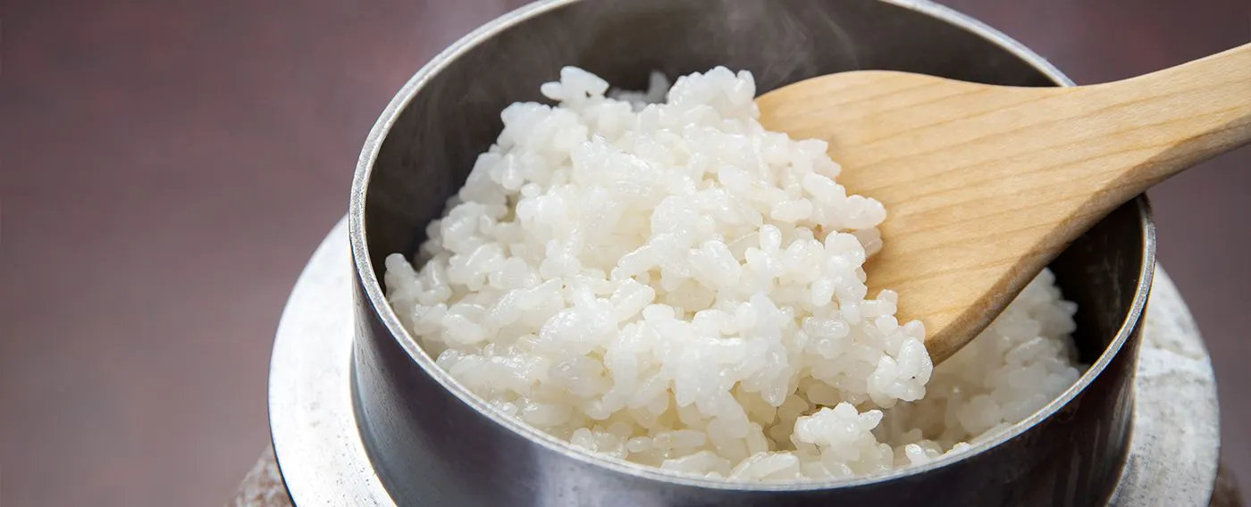 อาหารเช้า ข้าวโคชิฮิคาริจากอุโอะนุมะ