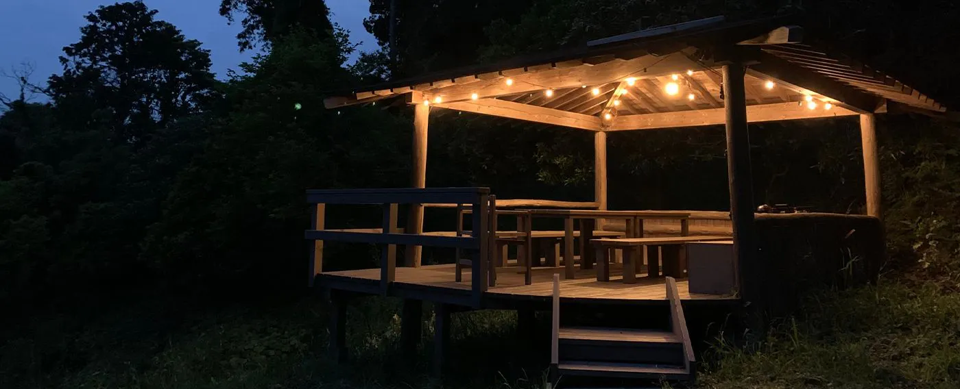 มุมบาร์บีคิวกลางแจ้ง