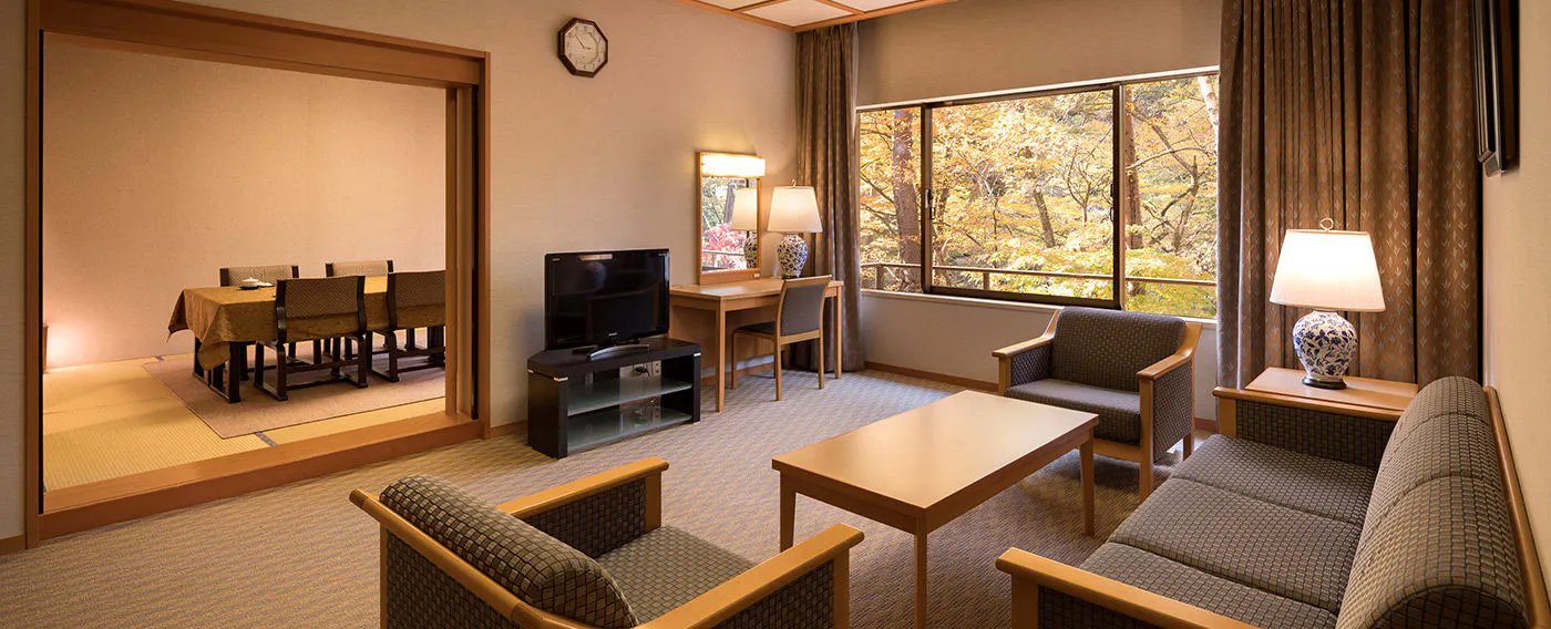 거실이 있는 일본식 객실