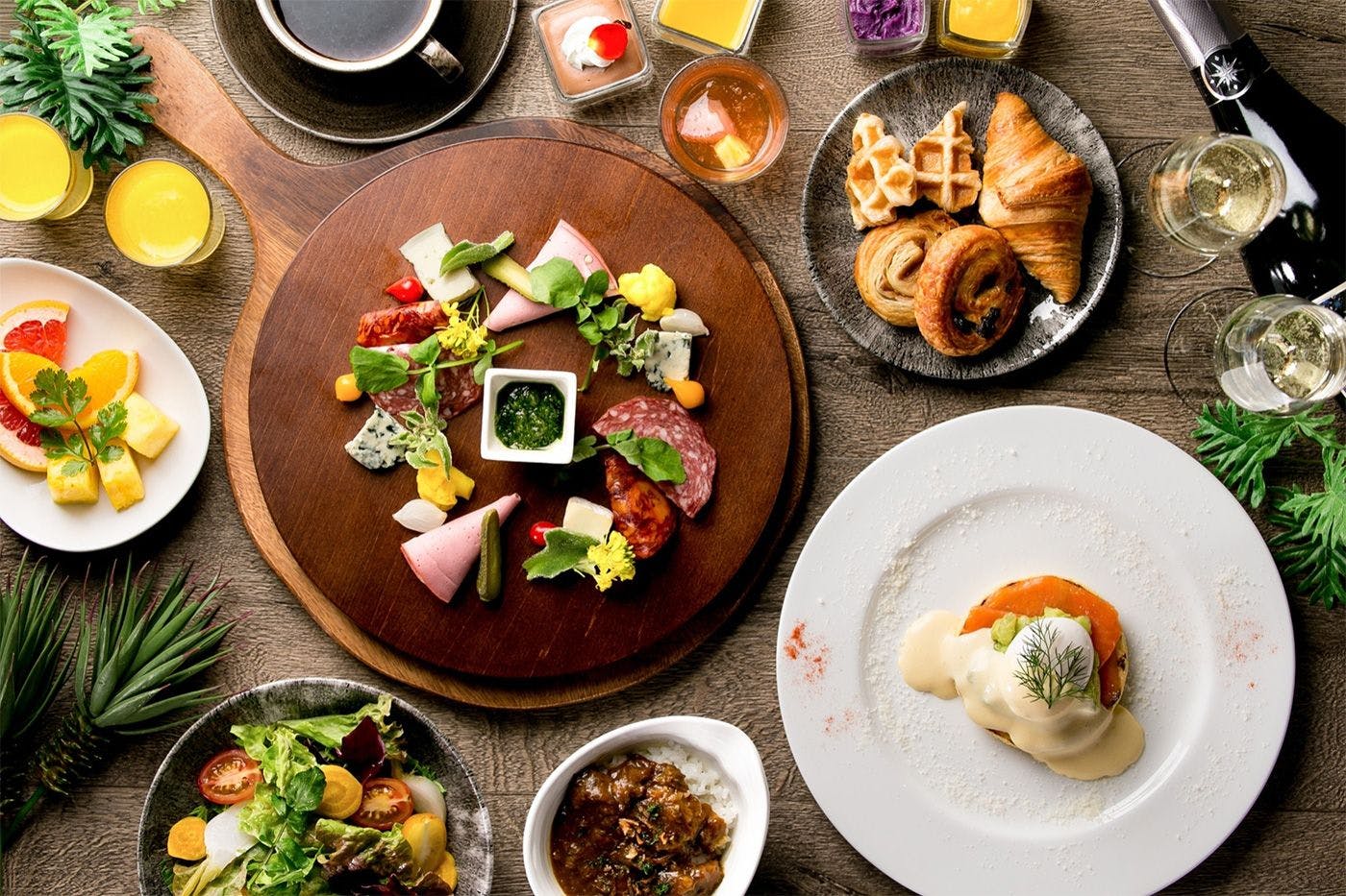 クラブラウンジでのご朝食