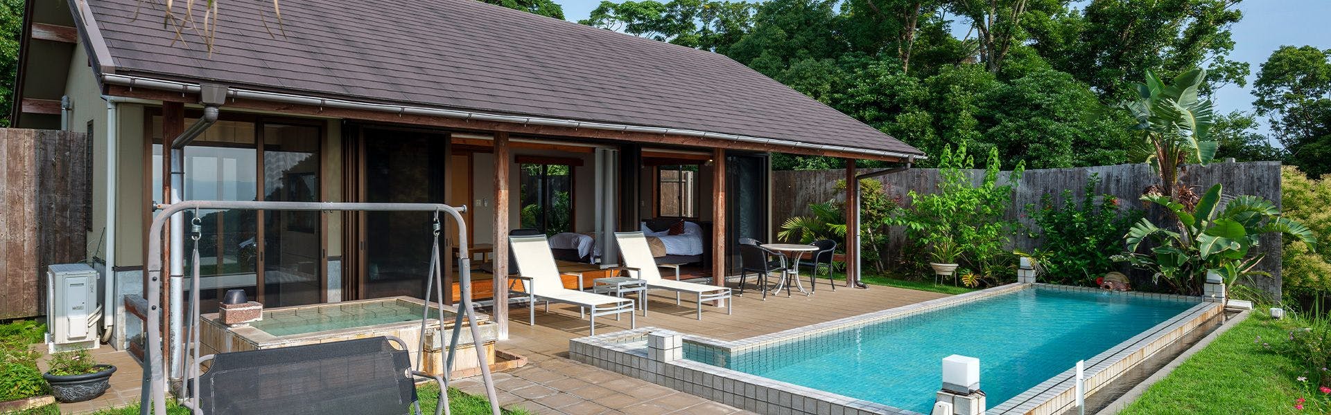 温泉水プール 夫婦露天風呂の離れ宿 悠離庵 宿泊予約なら Yahoo トラベル