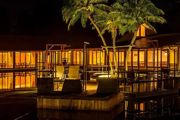 작은 섬과 식사처