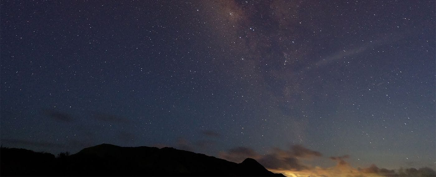 晴れた夜には満天の星空