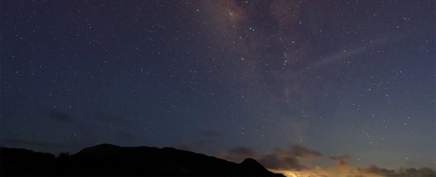 晴れた夜には満天の星空