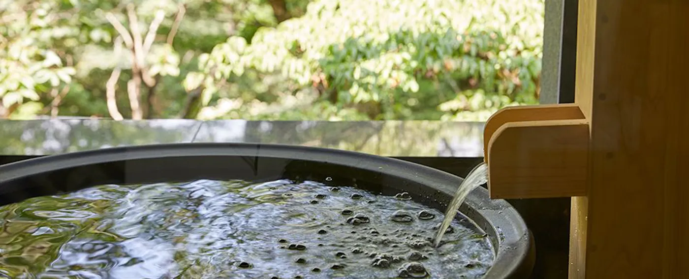 四季を感じながら寛げる客室露天風呂