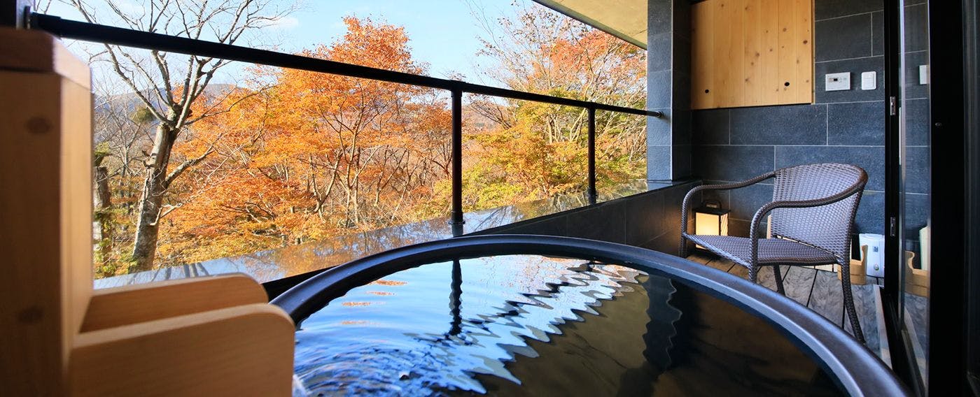 All Rooms with Open-Air Bath Guest Rooms Sengokuhara Onsen Centurion Hakone Villa