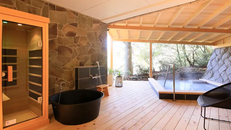 All Rooms with Open-Air Bath Guest Rooms Sengokuhara Onsen Centurion Hakone Villa