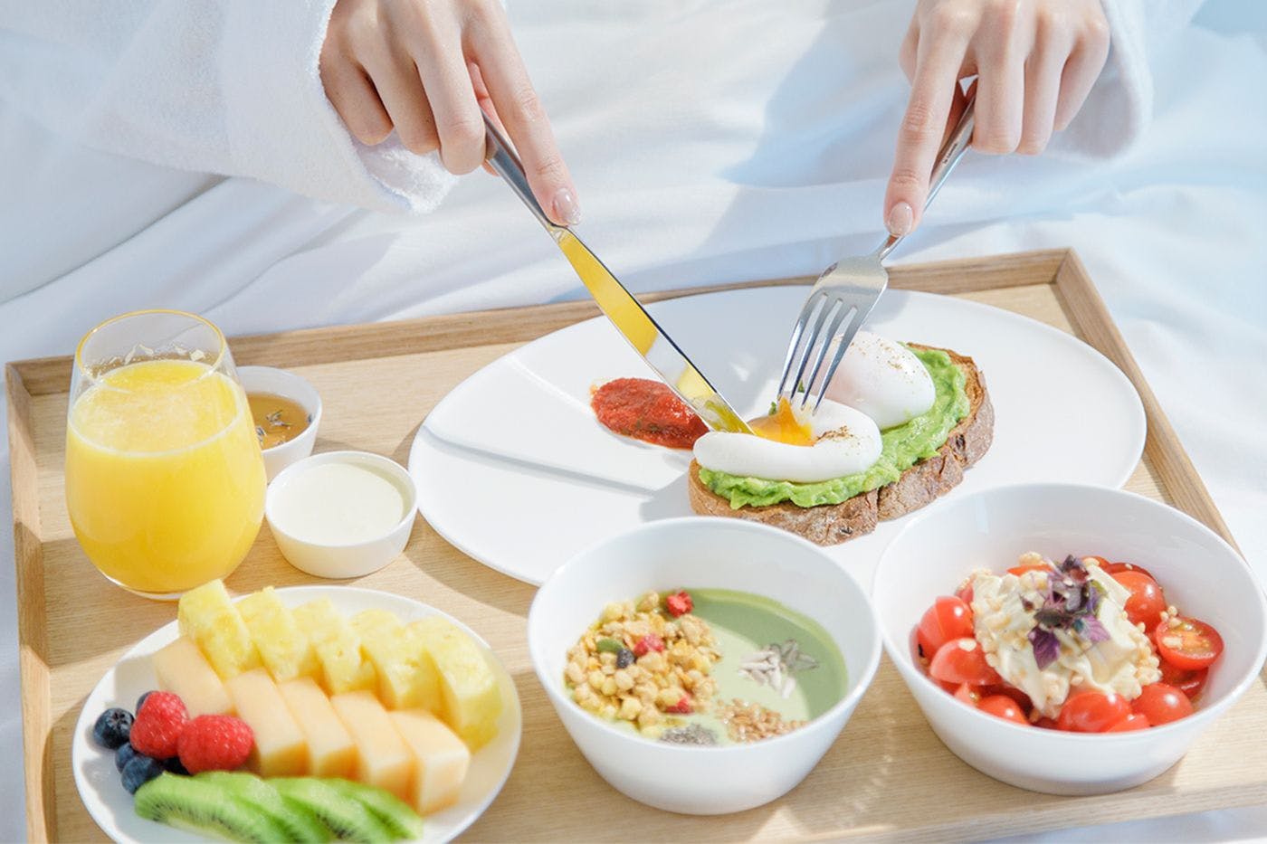 ウェルビーイングをサポートする栄養価の高い朝食をご用意しています